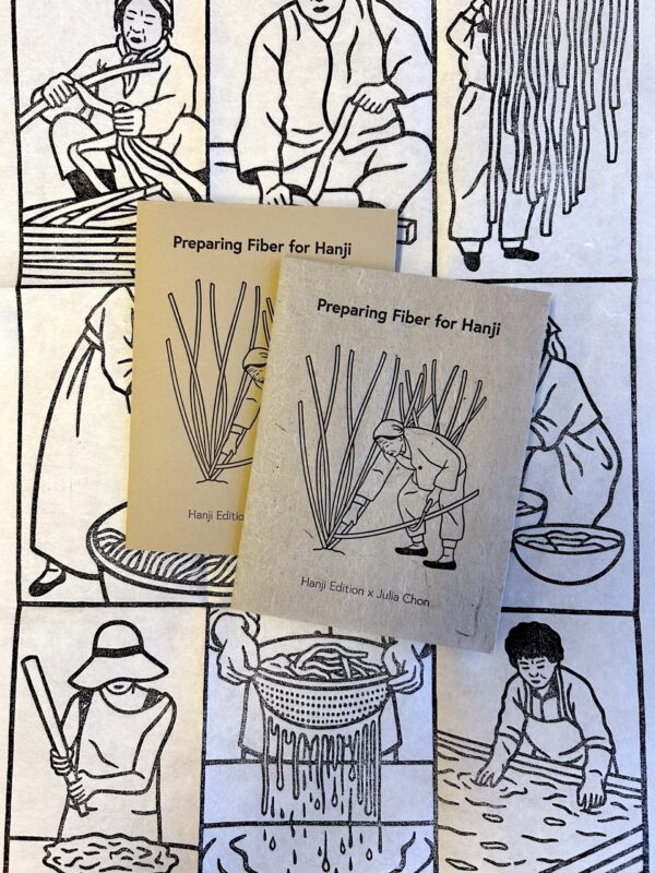 Preparing Fiber for Hanji